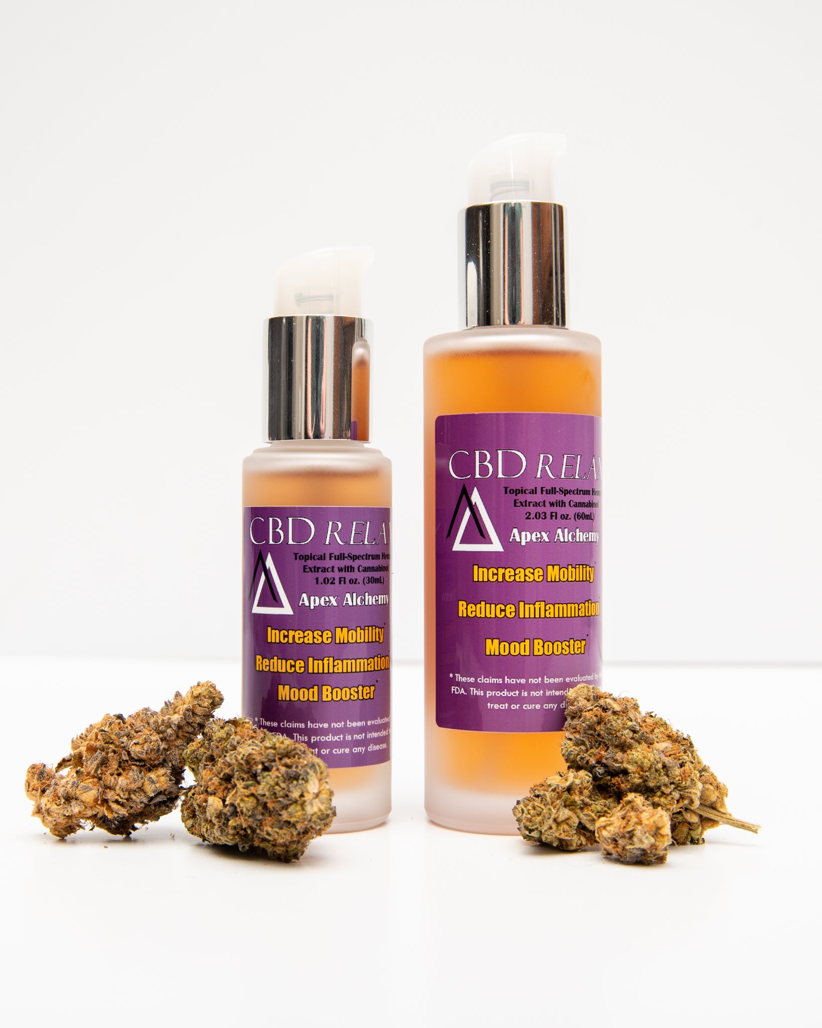 topical CBD and CBN gel product in 30mL and 60mL volumes