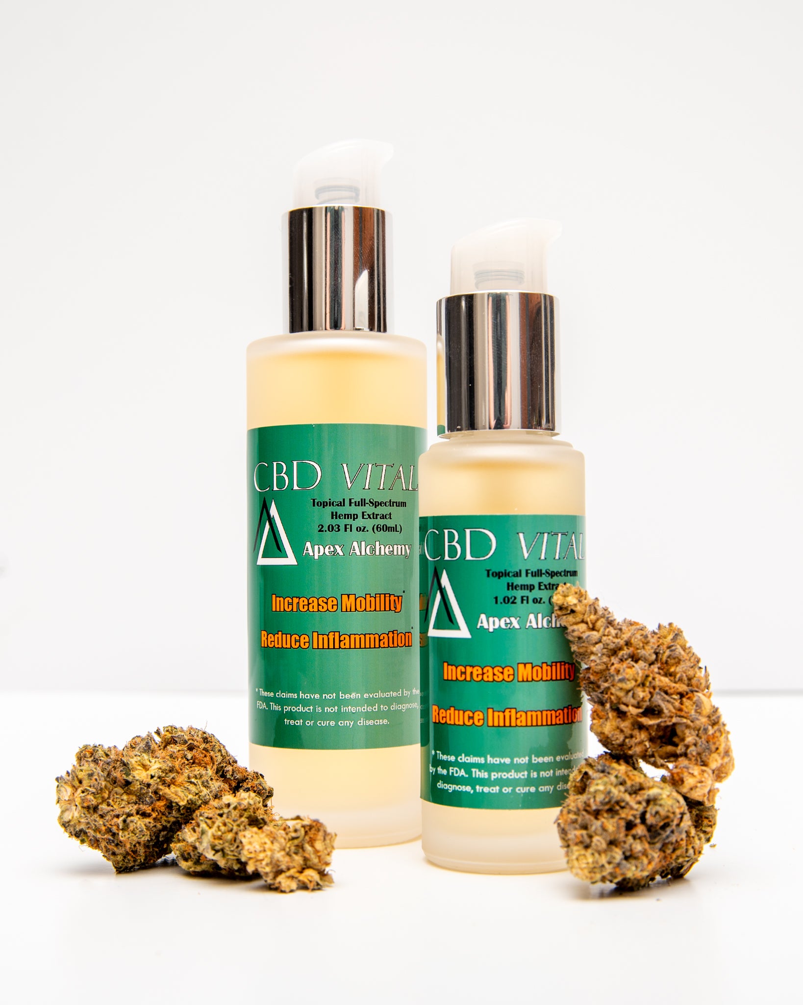 topical CBD gel product in 30mL and 60mL volumes