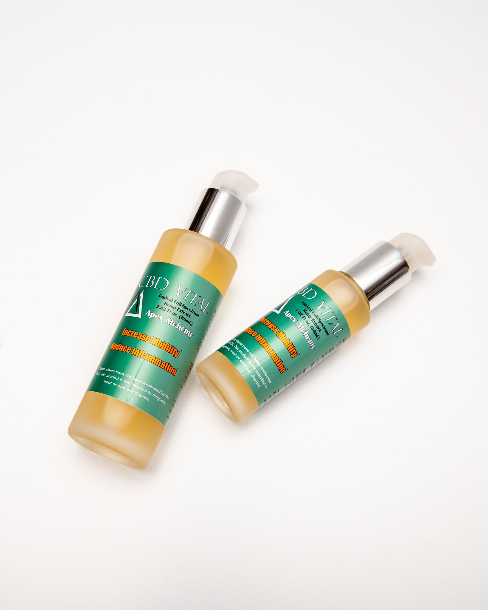 topical CBD gel product in 30mL and 60mL volumes