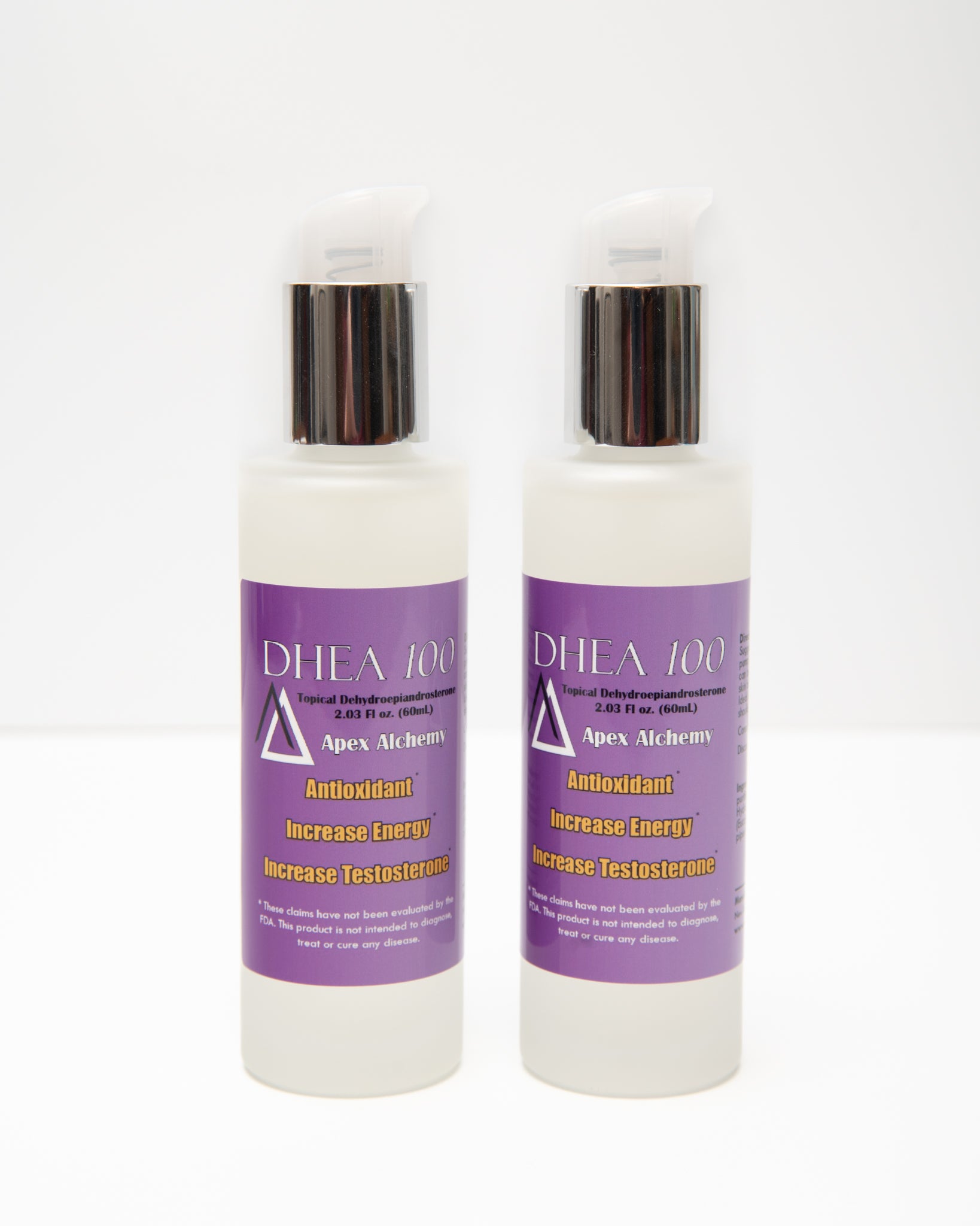 topical DHEA gel product in 60mL volume