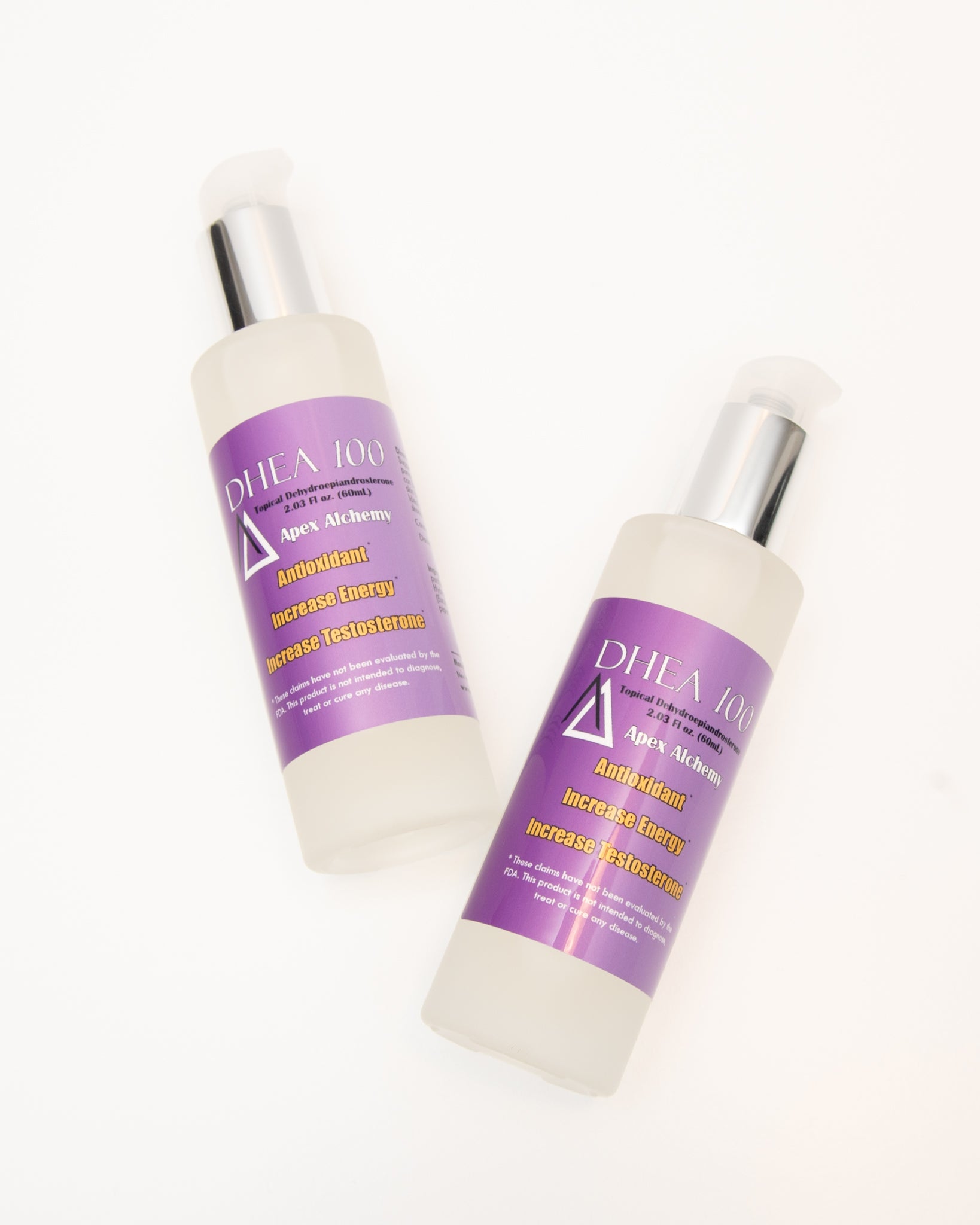 topical DHEA gel product in 60mL volume