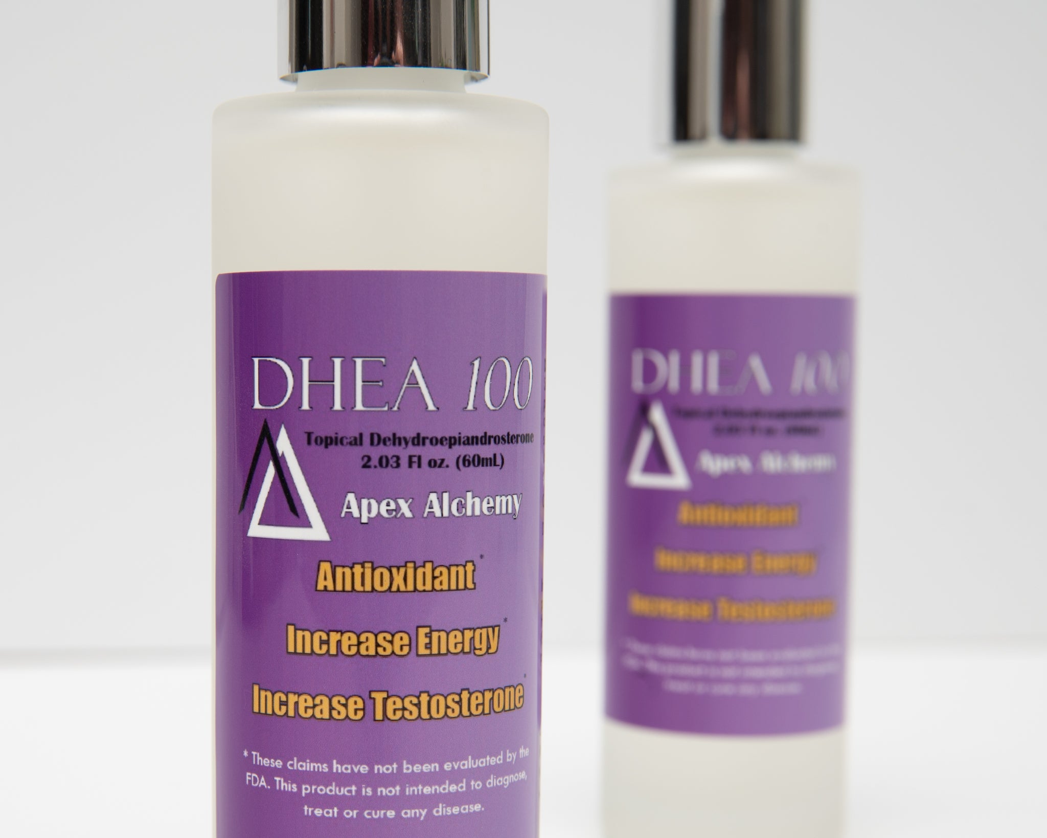 topical DHEA gel product in 60mL volume